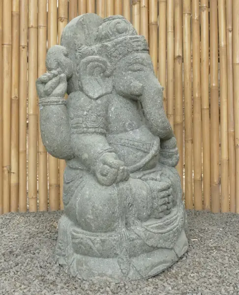 Product image of the product “Ganesh with Relief at the backside, approx. 100cm, natural stone Natural | 100 cm”